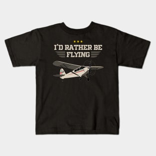 I'd rather be flying Kids T-Shirt